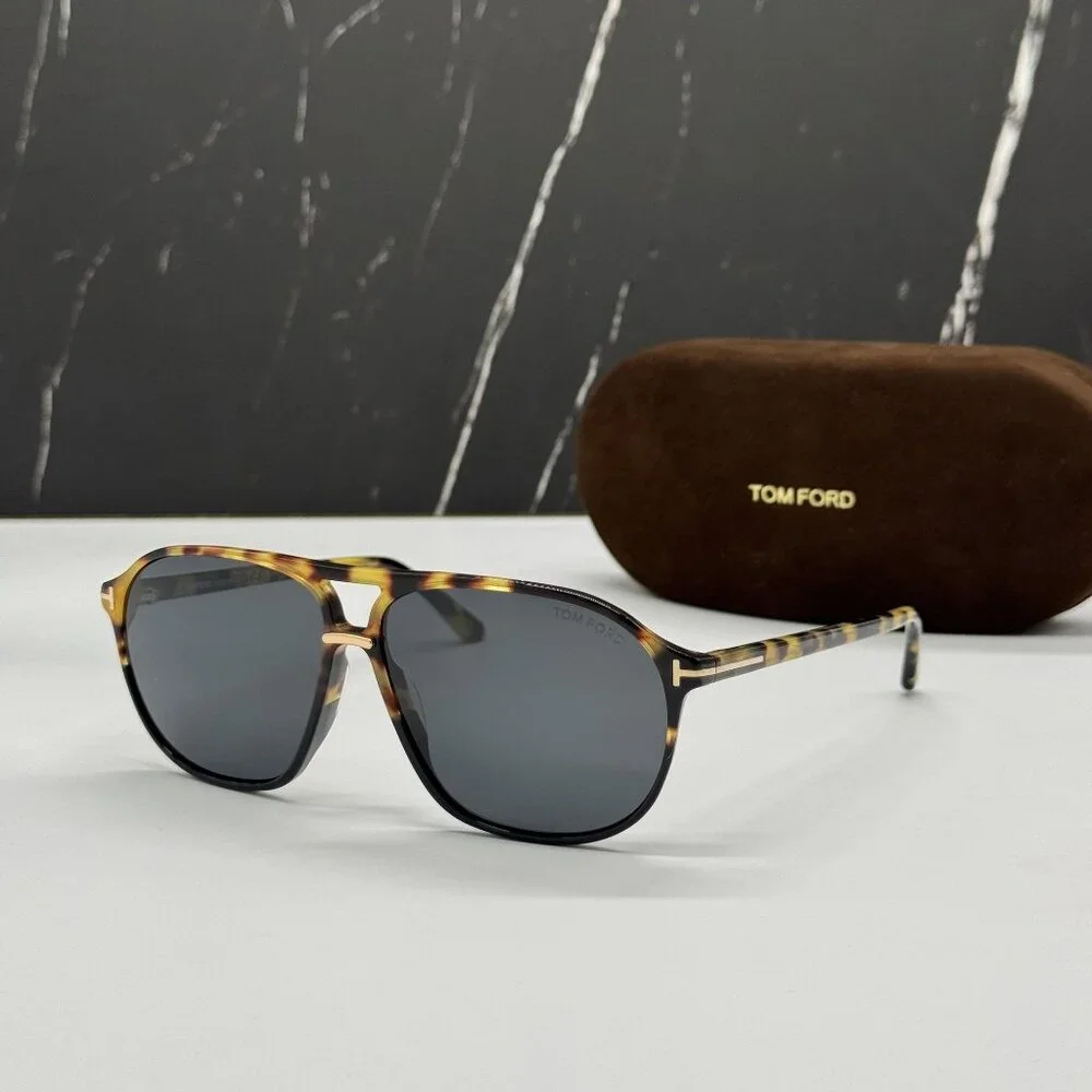 NEW TOM FORD BRUCE TF1026 05A HAVANA MEN SUNGLASSES TOM FORD FT1026 05A